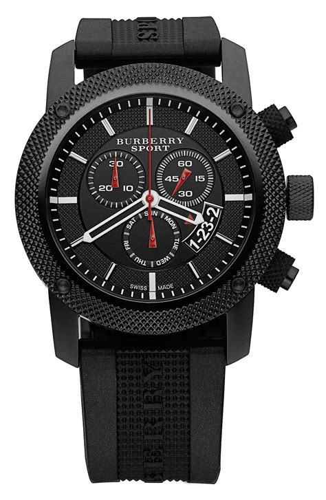 burberry sport chronograph|Burberry stainless steel chronograph watch.